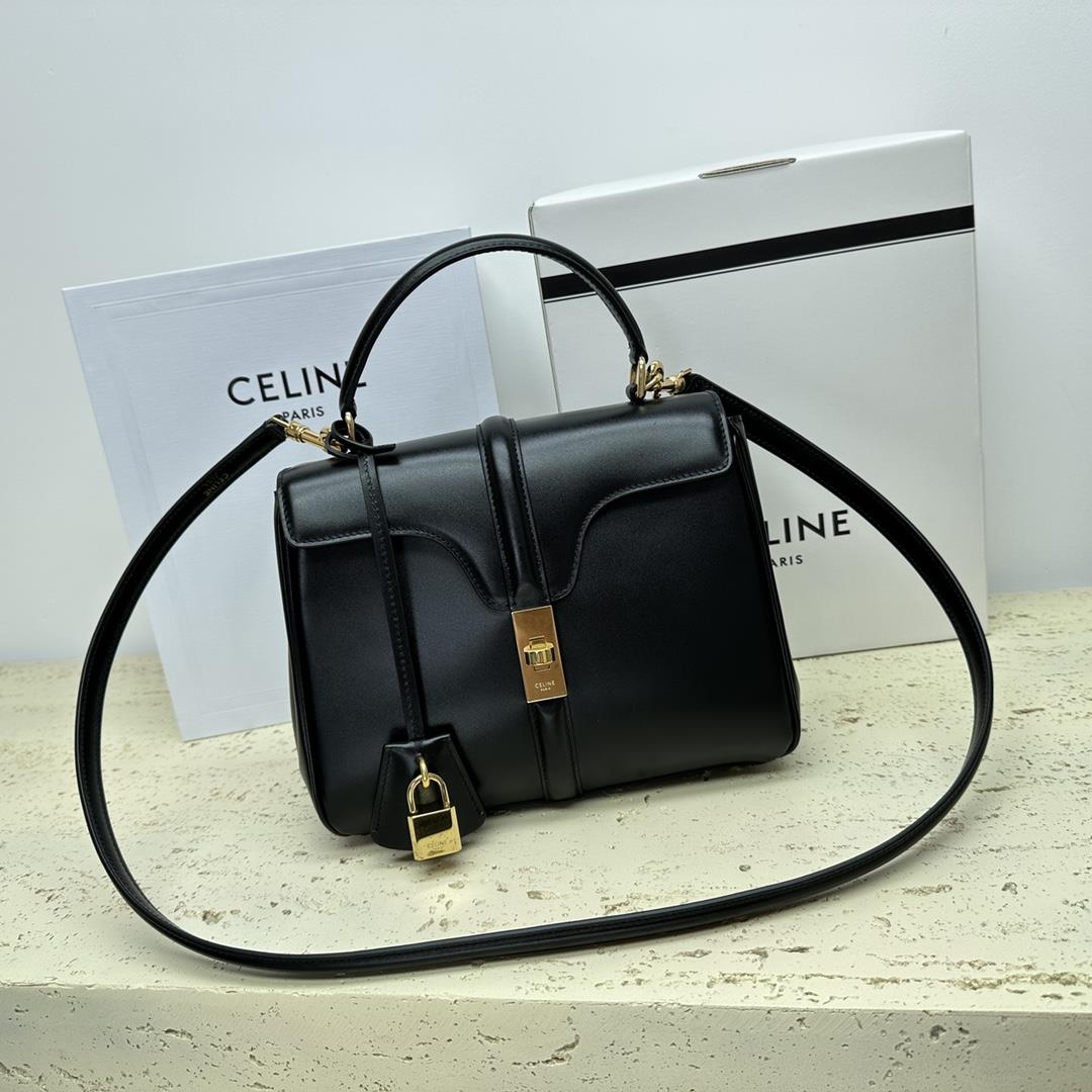 Celine Celines new classic StraP16 handbag is made of highquality cowhide leather with sheepskin lin