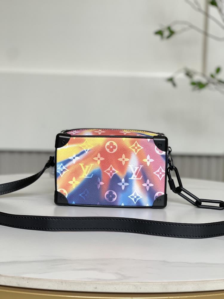 M44480 Rainbow MINI SOFT TRUNK HandbagVirgil Abloh revisited the brand tradition and conti