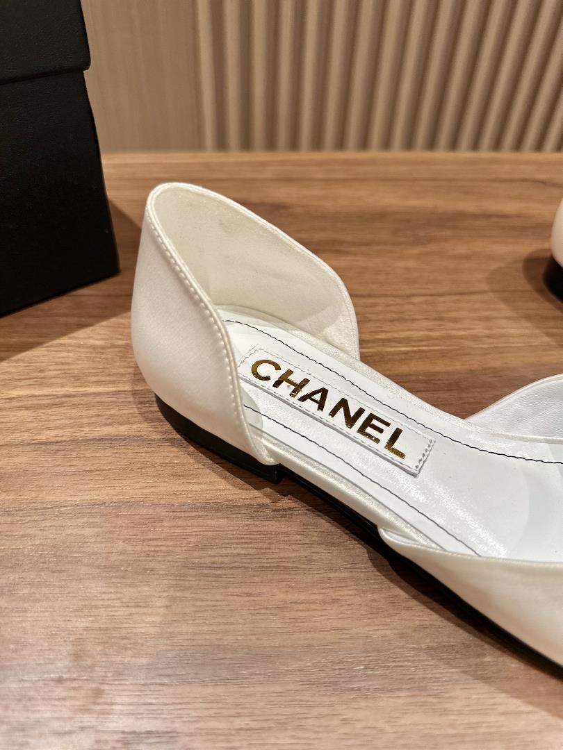 Chanel Small Fragrance Diamond Buckle Hollow Single Silk Leather Sole Size3536373839 Order 40 