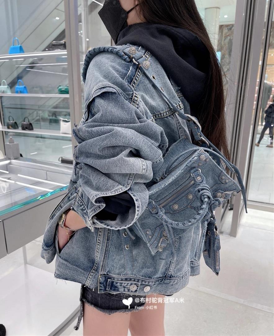 Denim BALENCIAGA XS Le Cagle City handbag newly upgraded Neo City handbag Le Cagle City becomi