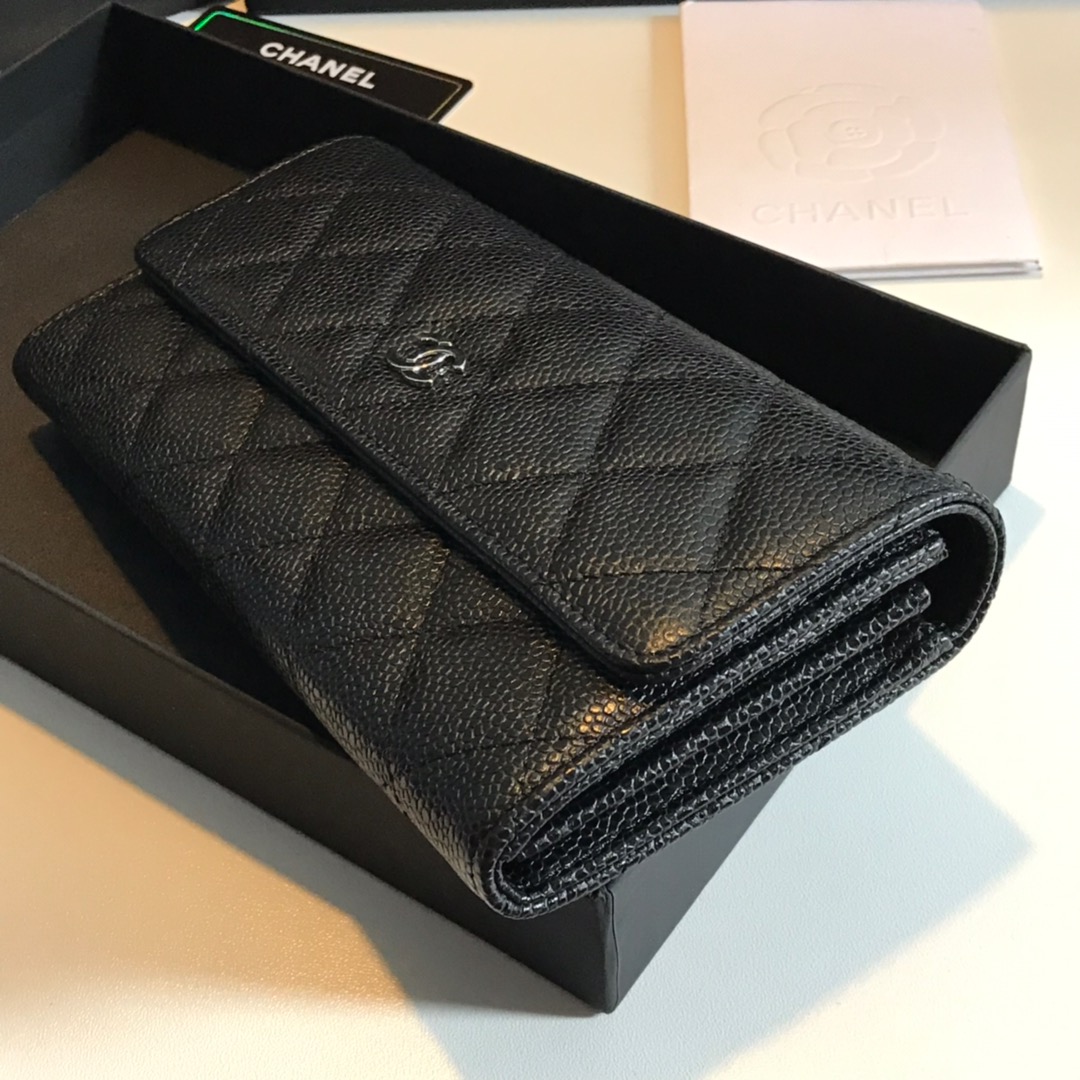 CHANEL classic cf long wallet arrival The plaid pattern of lychee pattern is very attract