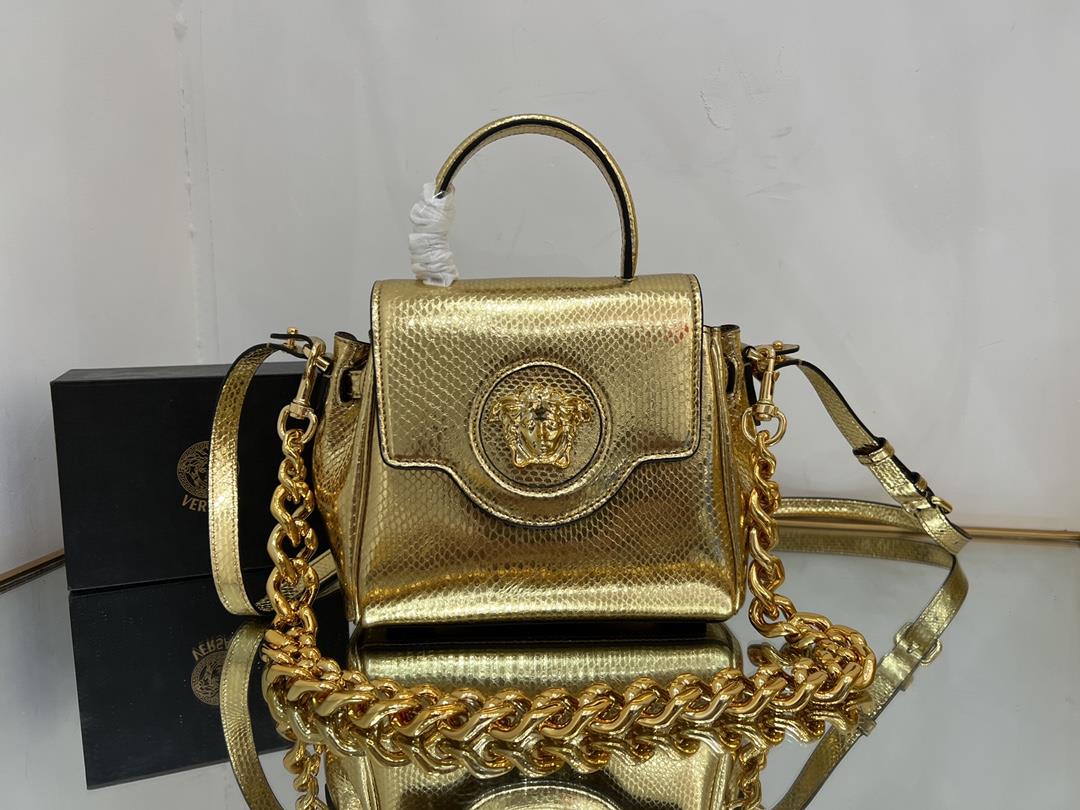 Small Golden SnakeVerace LaMedusa SpringSummer series handbags wuy Zheng Xiuwen Left Bank Xiao Li Y