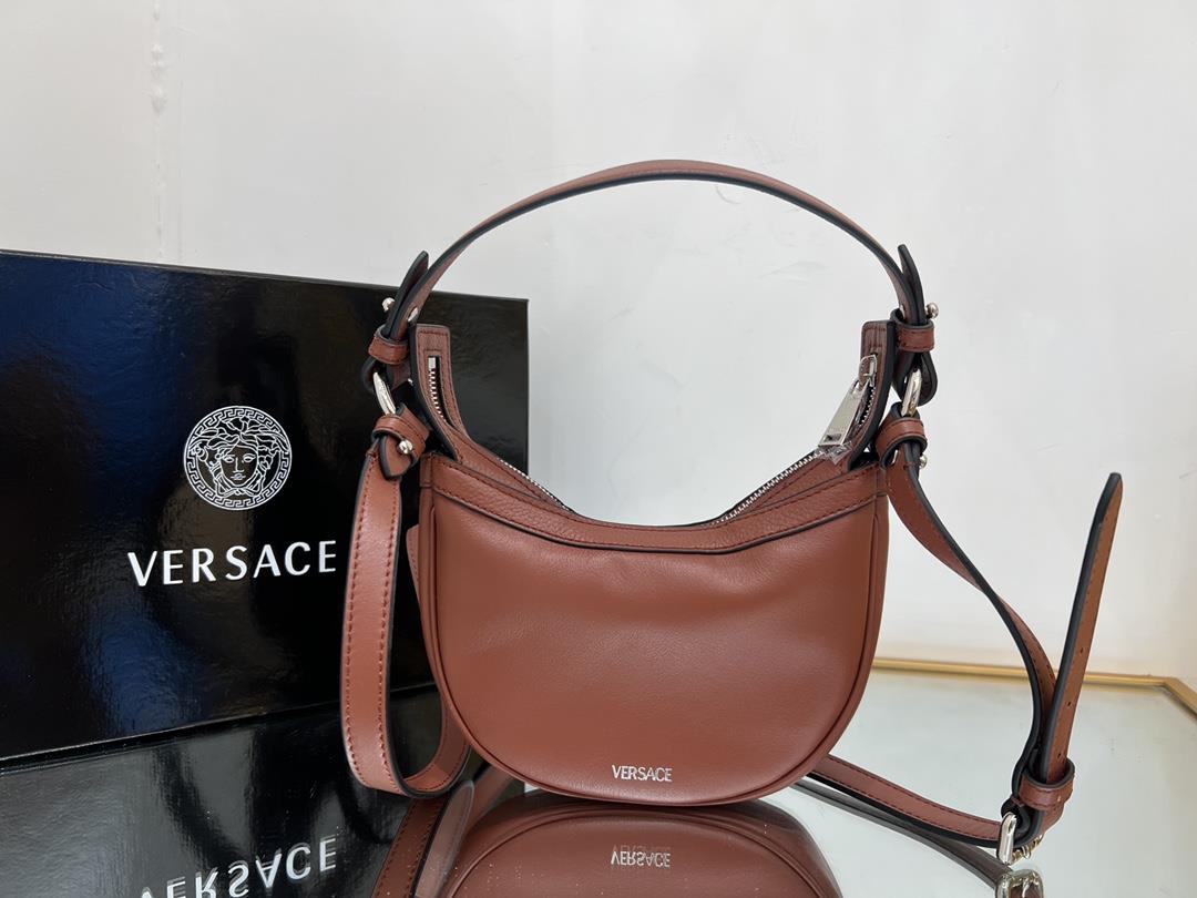 small versace versic new crescent crescent bags cross body or underarms crescent shape