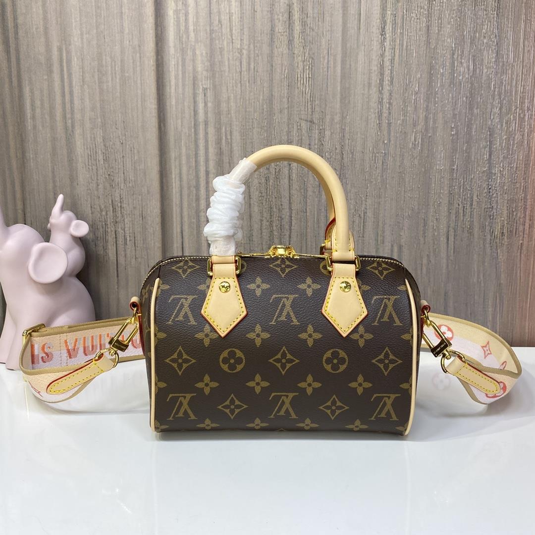 M46594 Pink Ribbon New 46234 Speedy Bandoulire 20 HandbagFeaturing the classic charm of Mo