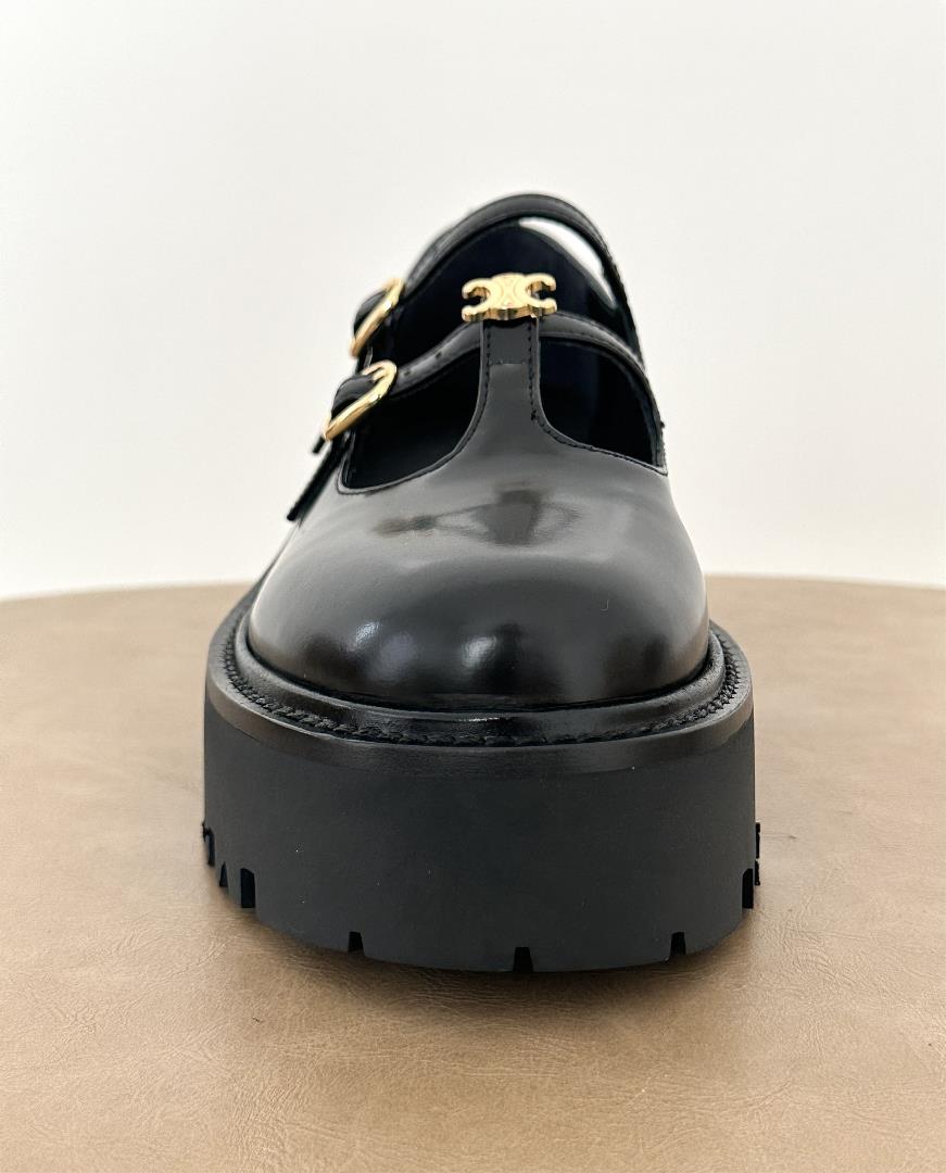 Celine thick soled Mary Jane Slipon shoe Size 3536373839 This college retro style combines Mar