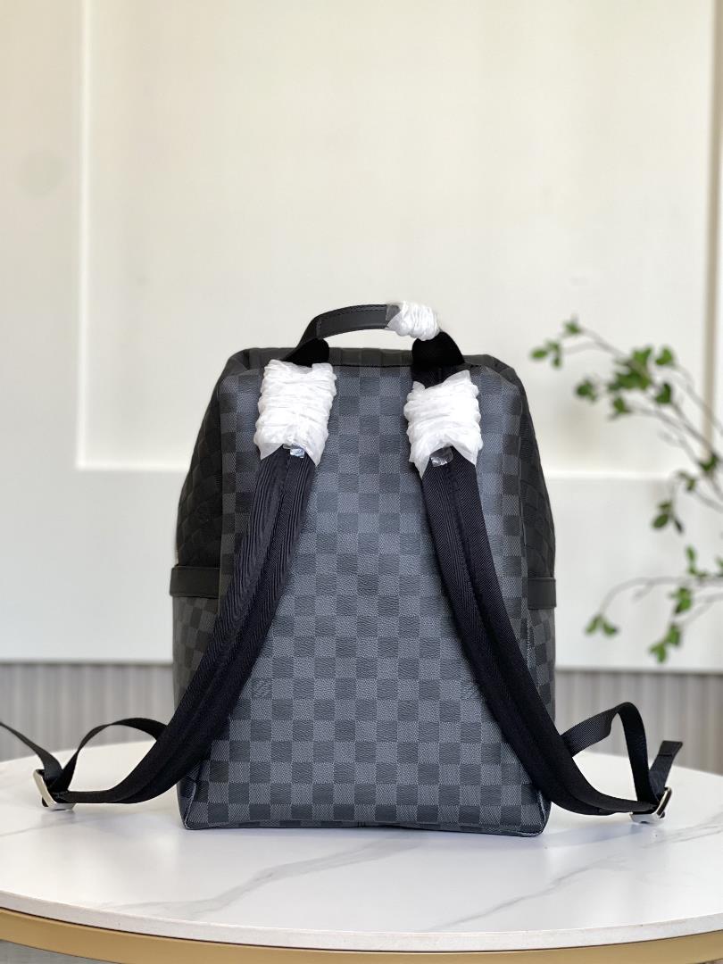 N40436 30 x 40 x 20 cmLength x Height x WidthDamier Infini cow leather and Damier Graphite coa