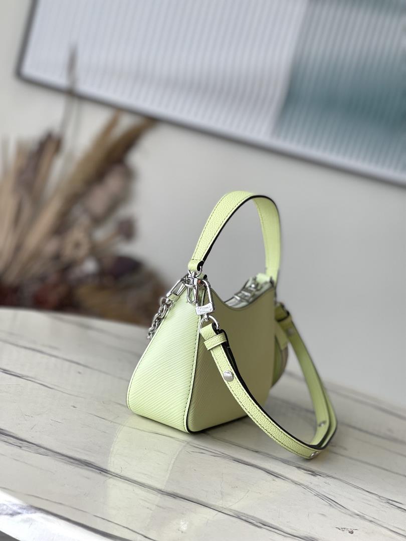 MARELLINI New Color M22651 20998 Apple Green The Marellini handbag features iconic Epi lea