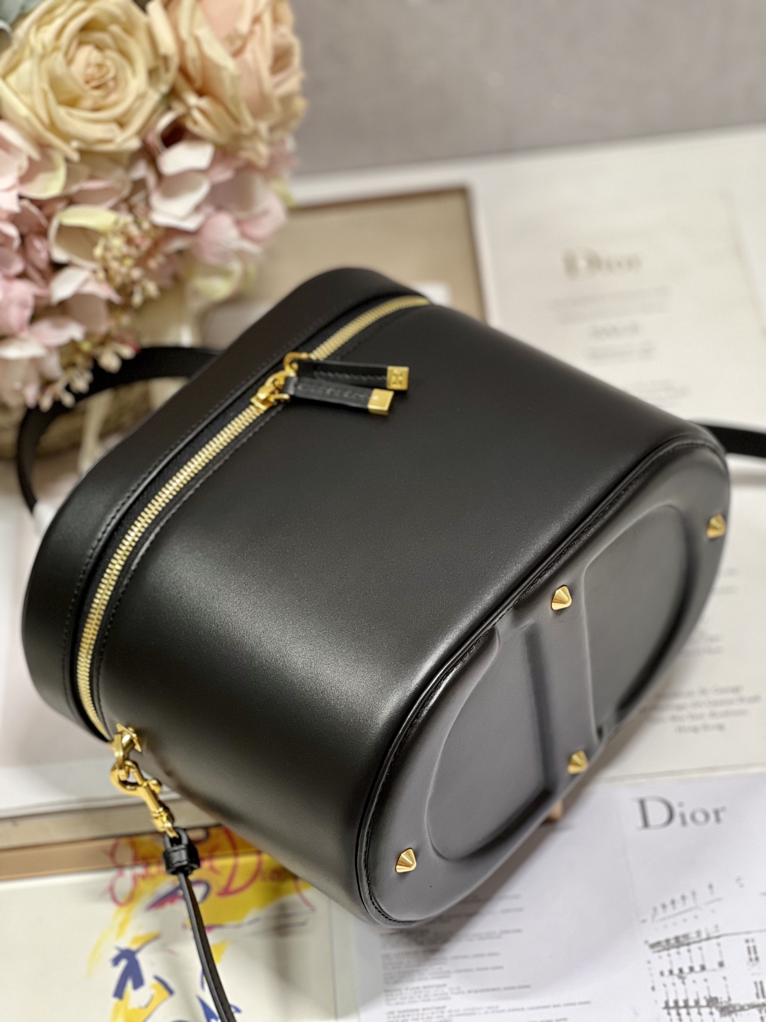 Dior New Large Black Makeup Box BagThe design is more exquisite The exquisite design fully ref