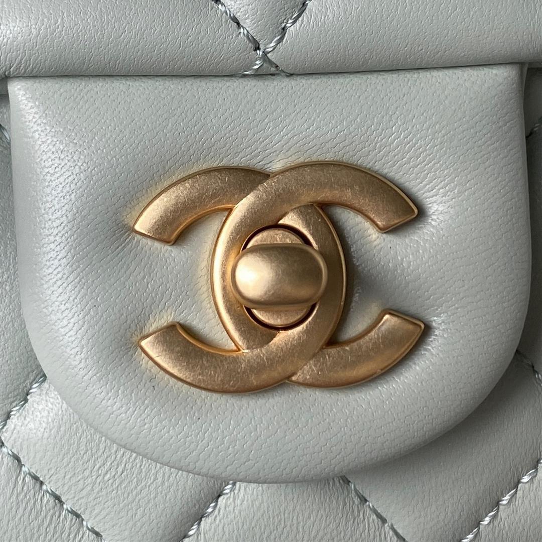 Light Blue Chanel Camellia Adjustment Buckle Series Small AS4040 The annual flagship design of