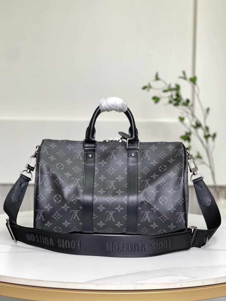 The Monogram Eclipse pattern is a unique twist on the classic LV monogram featuring a dar