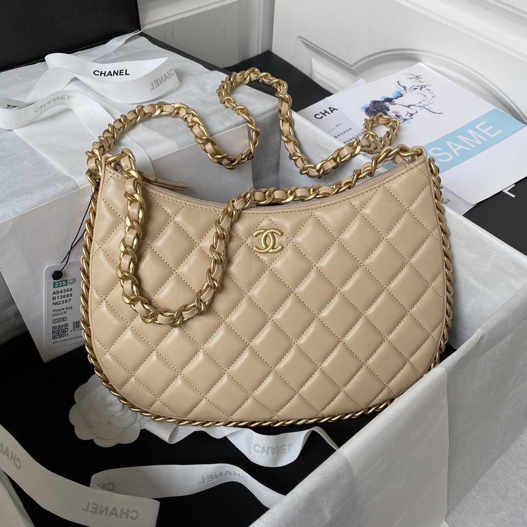 Chanel Xi Leather Bag 23B New AS4368The newly designed hobo binding is adorned with exquisite woven