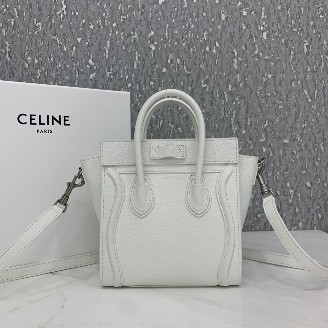 New version of CELINE smiley bag  original overseas single parallel cargo 20CM LUGGAGE calfski