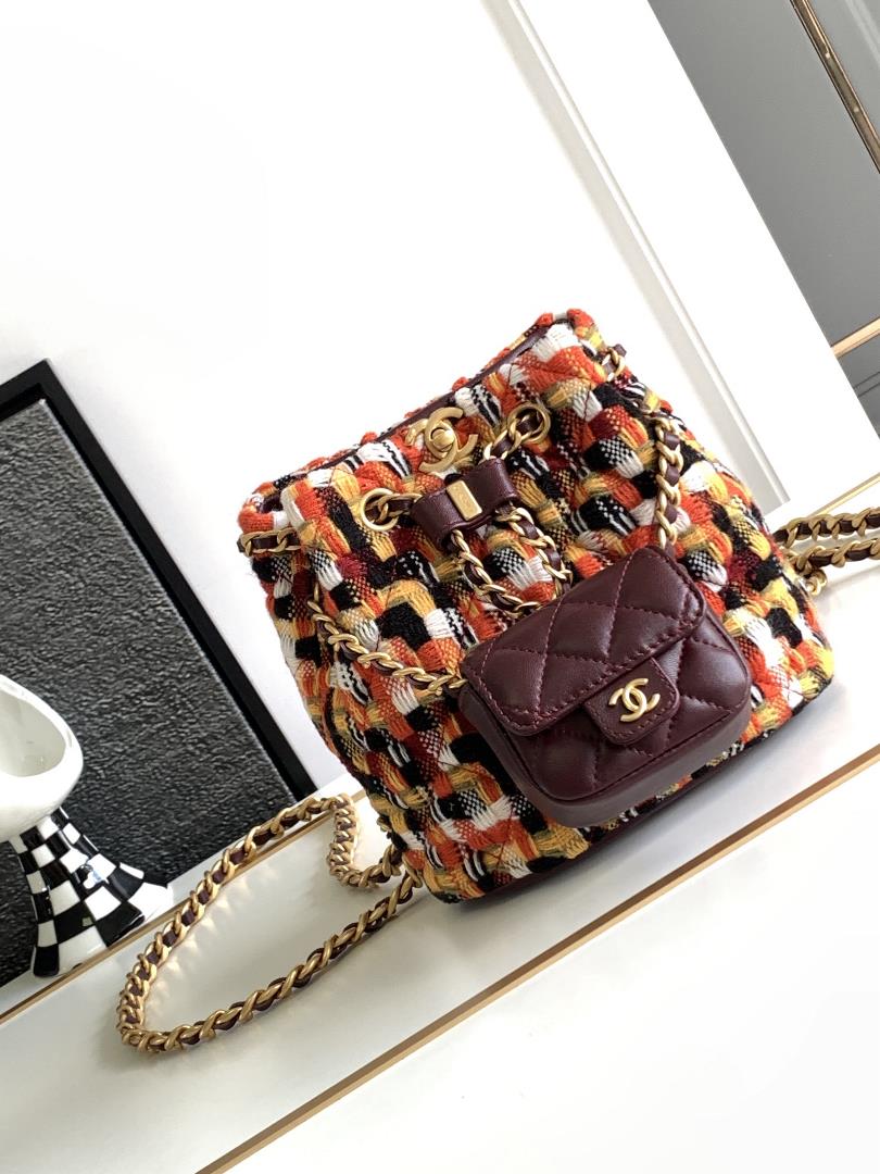 Chanel Advanced Handicraft Workshop Series Twill Tweed BackpackA small bag that I fell in love with