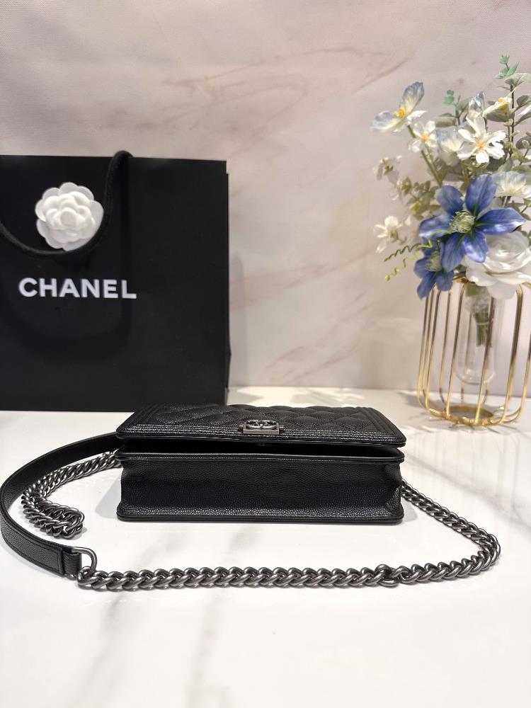 Chanel New Product Boy Classic Treasure Bag Imported Sheepskin and Fine Ball Cowhide Cross