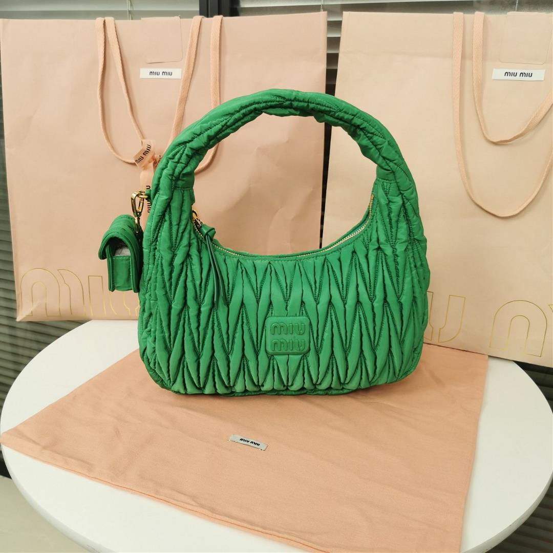 MiuWander handbag a new product of M family is made of environmentfriendly nylon The yarn is made of