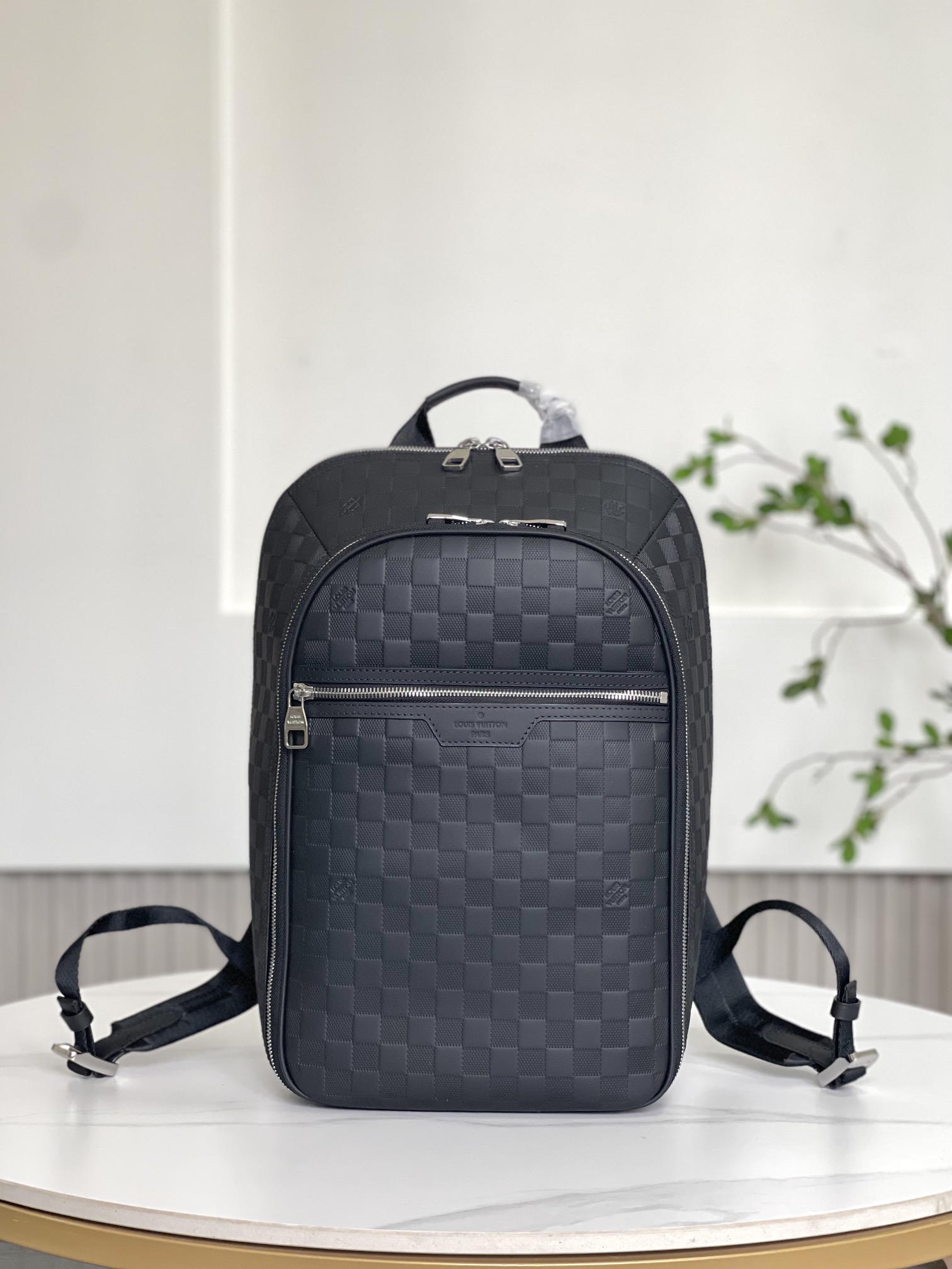 N45287 pressure grid 29 x 42 x 13 cmlength x height x widthDamier Infini Onyx Cow LeatherFabric lini