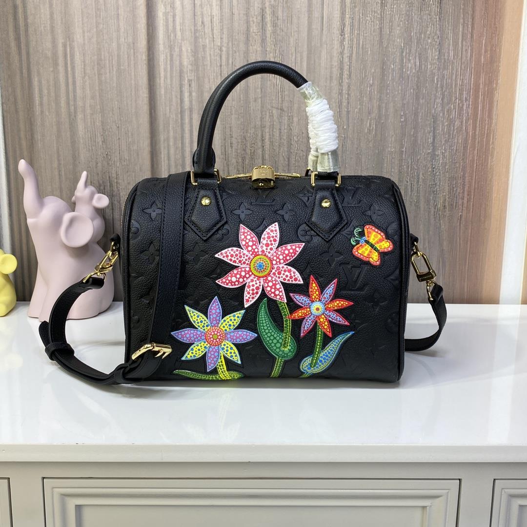 M46415 Flower LV x YK Speed Bandoulire 25 Handbag For the x Yayoi Kusama collection the LVxYK Speed 