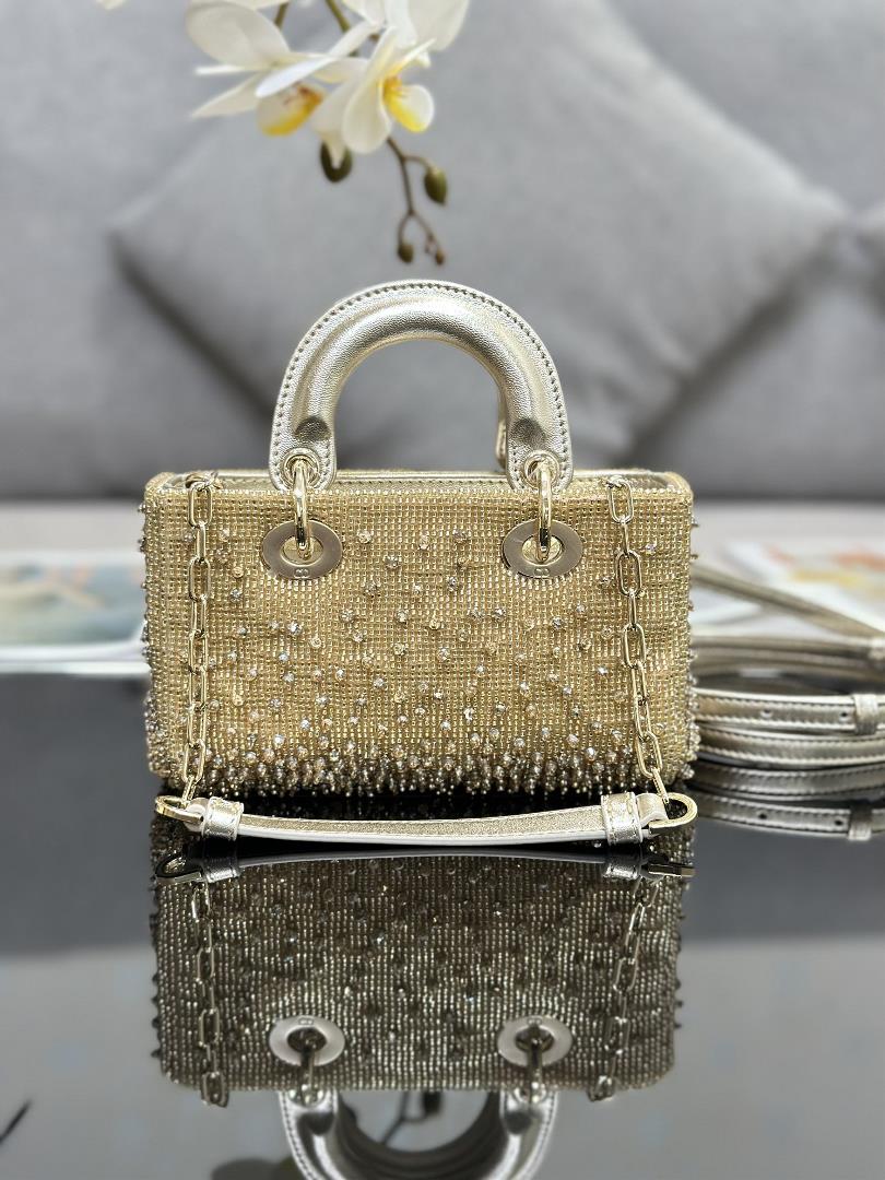 Lady DJoys ultra mini embroidered bead gold is a new addition to the SpringSummer 2023 readyto