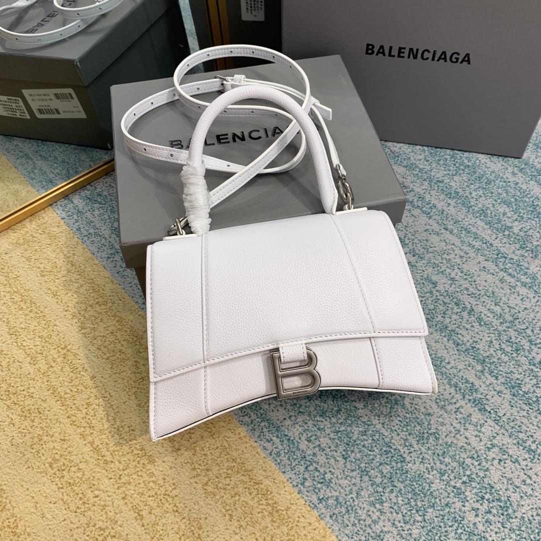 Shipping Diamond grain S sizeBalenciags latest diamond pattern silver buckle hourglass bagThe hourgl