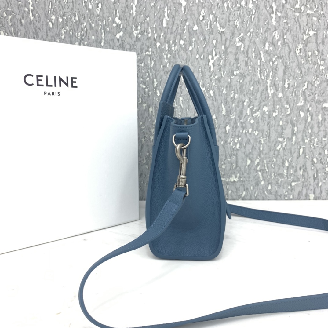 New version of CELINE smiley bag  original overseas single parallel cargo 20CM LUGGAGE calfski