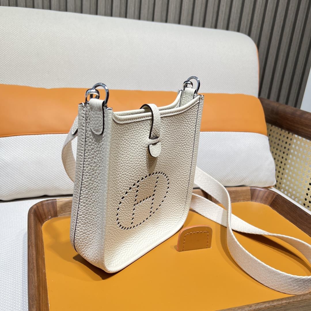 Mini even yne 17 Eveline i2 nata Cream White Natural Color Shoulder Strap Silver Buckle Purcha