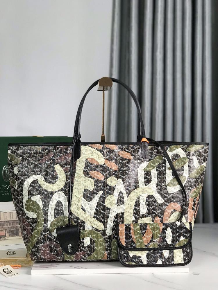 Camo Goyard Goyas new large graffiti limited edition camouflage green celebrates its 170th anniversary with specially customized camouflage graffiti