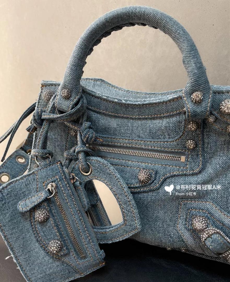 Denim BALENCIAGA XS Le Cagle City handbag newly upgraded Neo City handbag Le Cagle City becomi