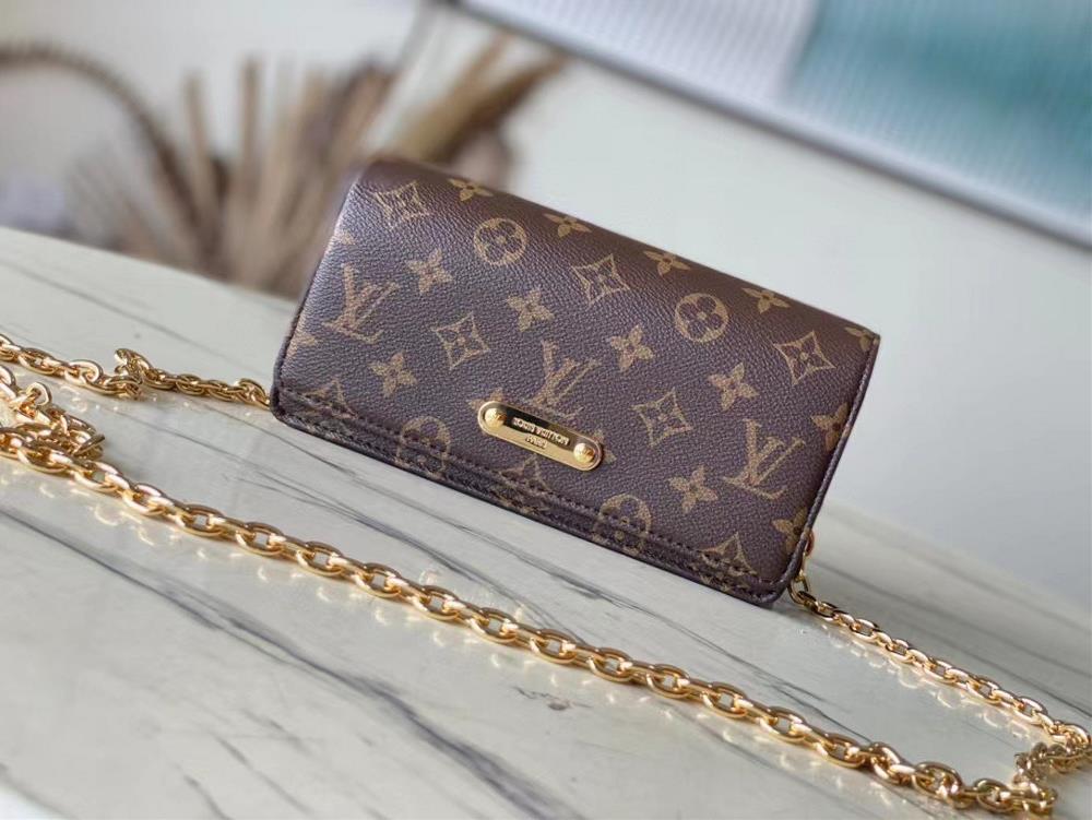 The toplevel original M82509 vintage chain bag woc series LiLy Woc handbag Monogram canvas chain Li