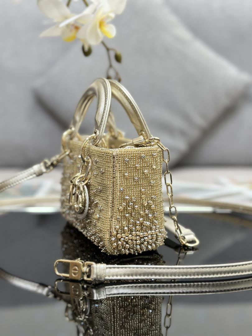 Lady DJoys ultra mini embroidered bead gold is a new addition to the SpringSummer 2023 readyto