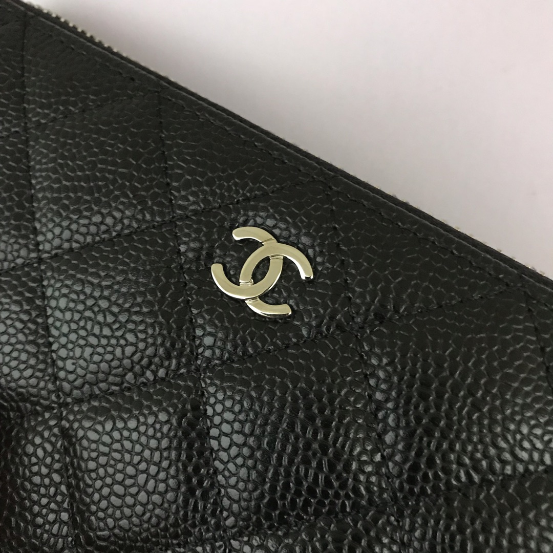 chanel The classic cf long zipper bag arrives Imported lambskin rhombus pattern very att