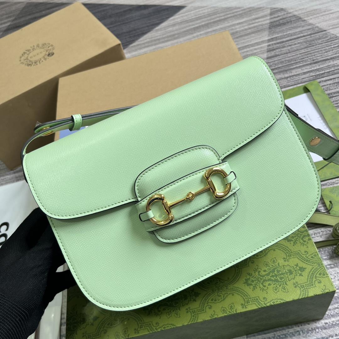 The brand that comes first with a full set of green packaging saddle bags in the counter