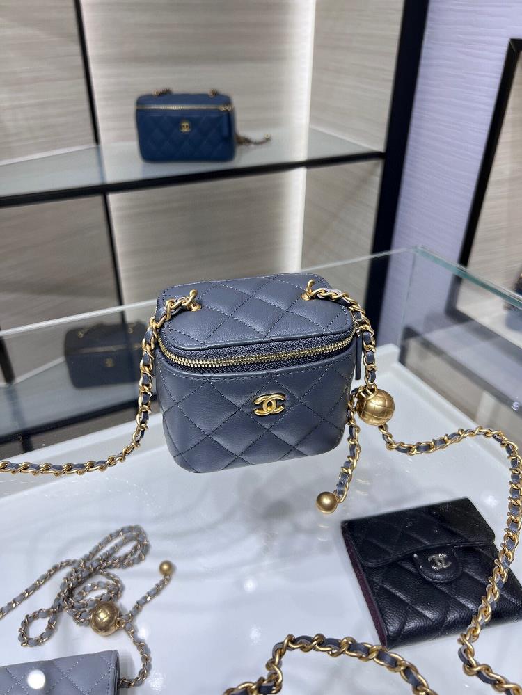 Chanel 23 New Product New Color Dark Grey Small Box Adjustable Chain Small Golden Ball She