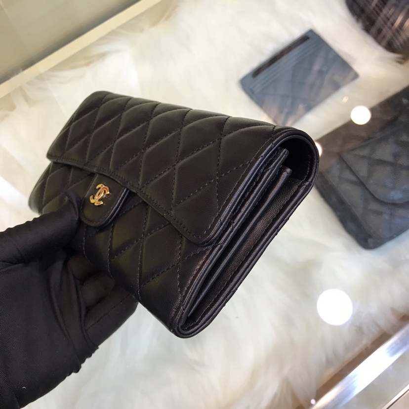 CHANEL classic cf long wallet arrival The grid pattern of imported lambskin  is very at