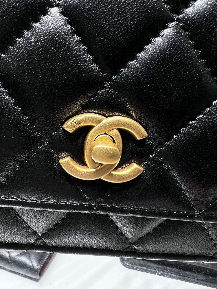 Chanel 23P New WOC Sheepskin Most Beautiful Camellia Adjustment BuckleExquisite and stunni