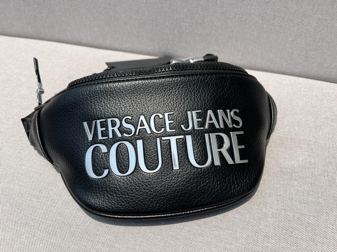 versace Jeans Coutures new litchi pattern waist bag chest bag diagonal backpack Versace