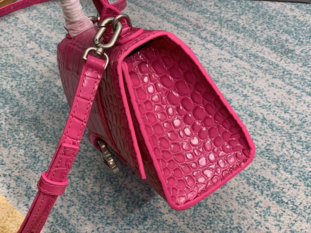 Rose Red Crocodile Pattern Shipping XS Small The hourglass bag that you have asked for N times