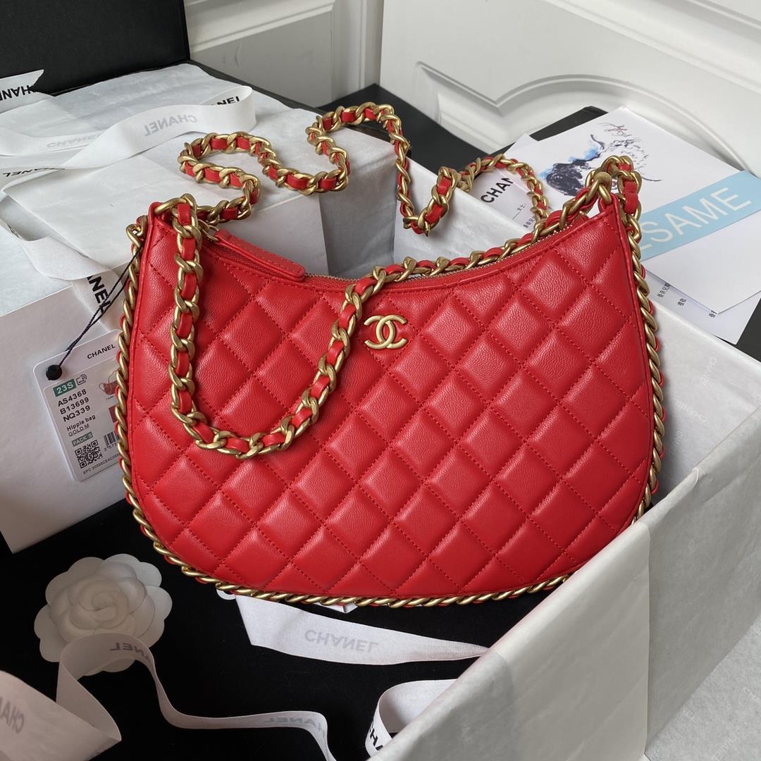 Chanel Large Hobo Bag AS4368 B13699 NQ339, Red, One Size