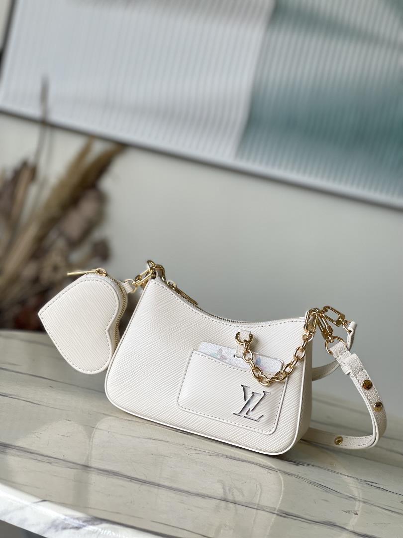 Marellini handbag M22941 white This Marellini handbag is from the LV Milky Way collection featuring