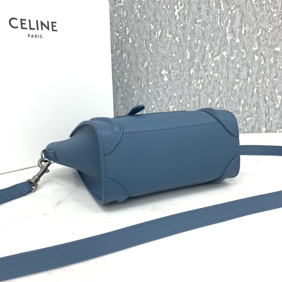 New version of CELINE smiley bag  original overseas single parallel cargo 20CM LUGGAGE calfski