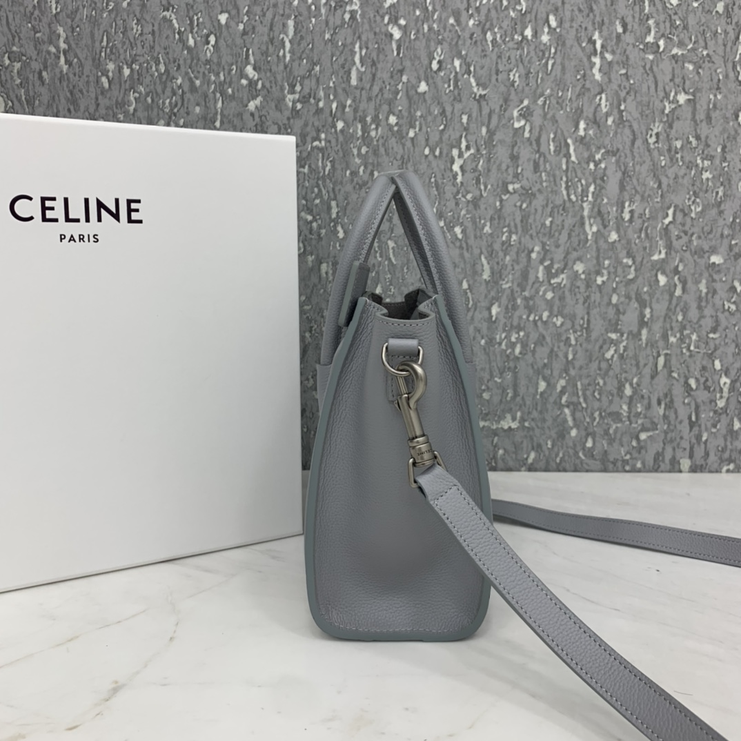 New version of CELINE smiley bag  original overseas single parallel cargo 20CM LUGGAGE calfski