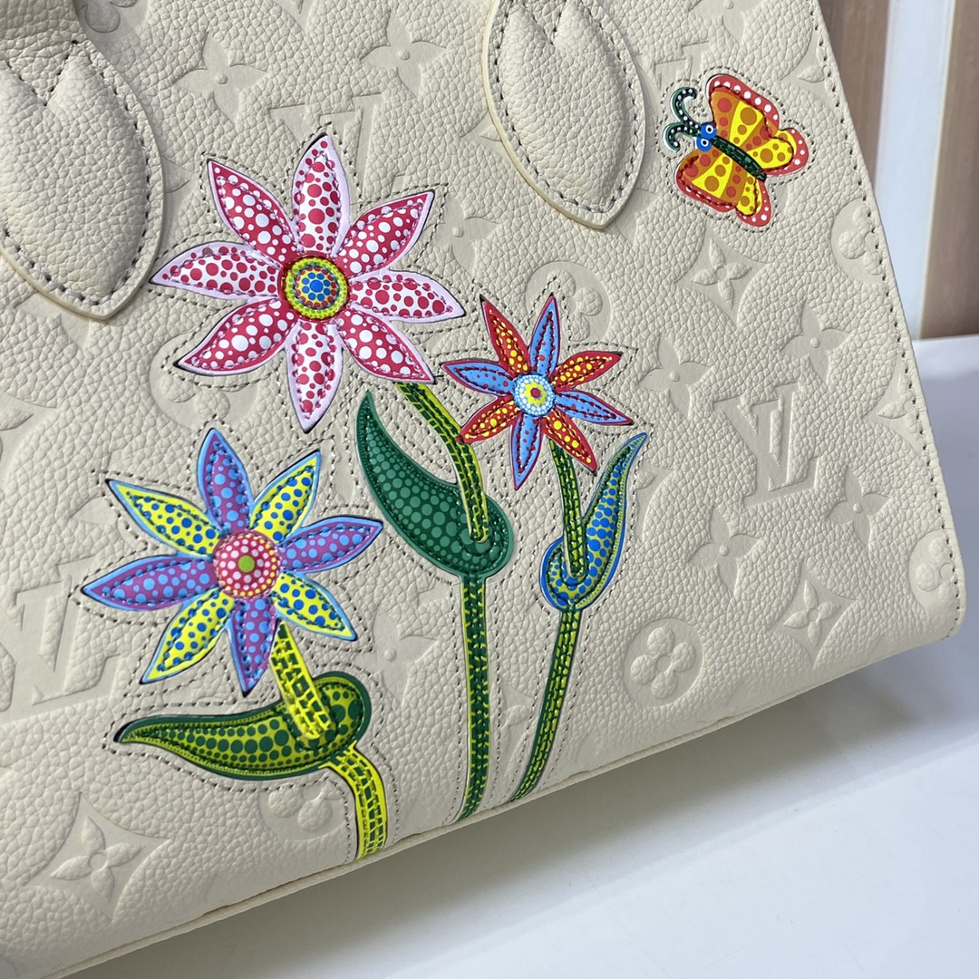 New exclusive embroidery and carving matching M21732 small size LV x YK OnTheGo PM MM as the l