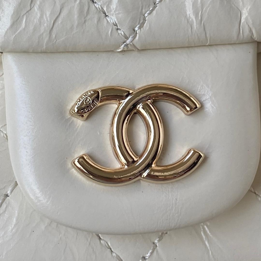 Chanel22 Early Spring New DUMA Backpack Model AS2908 Oil Wax Cowhide Versatile Small Bag for A