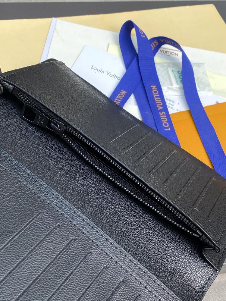 As you step out into the world with your LV wallet N82509 and long clip in ostrich leather