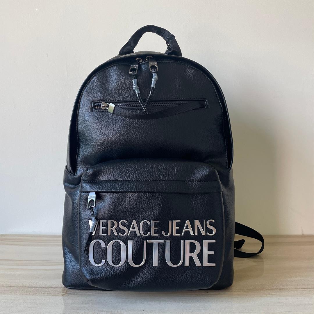 Pure original order 2368 Versace Jeans Coutures new litchi pattern backpack has a computer compartm