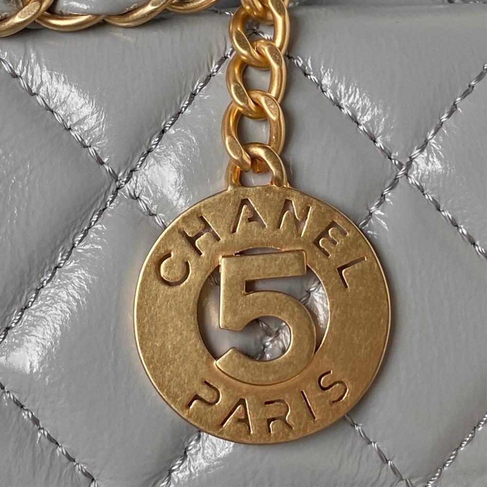 The mid size Chanel 23B AS4322 oil wax leather hobo stable shoulder bag has the highest at