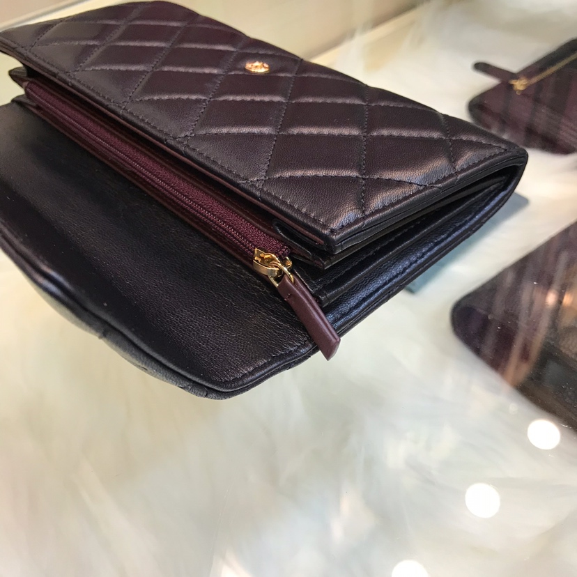 CHANEL classic cf long wallet arrival The grid pattern of imported lambskin  is very at