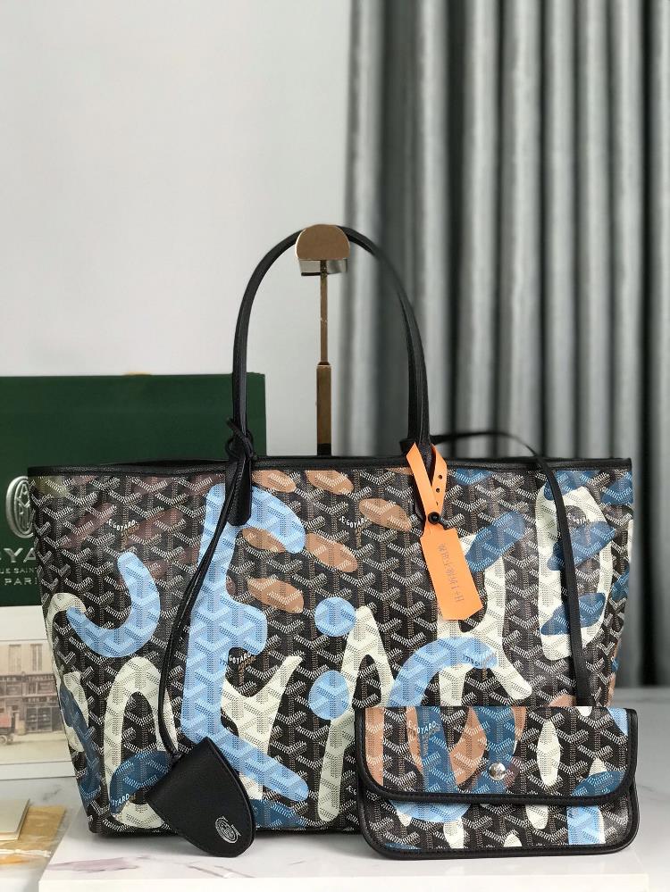 Graffiti style Goyard Goyas new mid size graffiti exclusive camouflage blue celebrates its 170th anniversary with a specially customized camouflage g