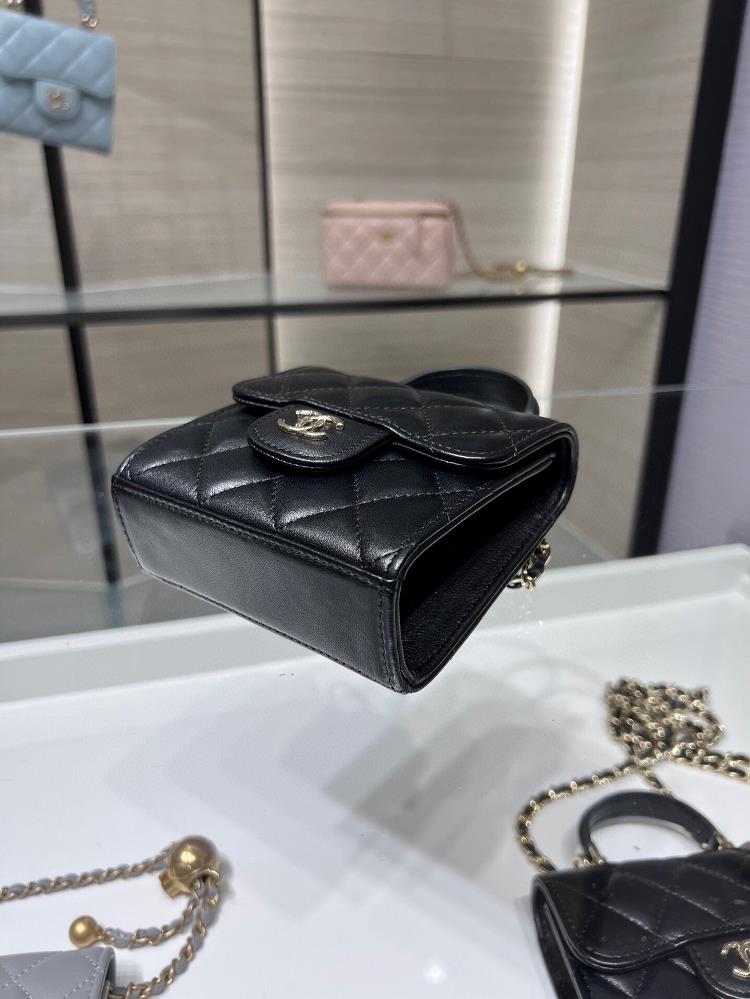 Chanel 23A new product small waste bag with small mirror inside portable makeup small box