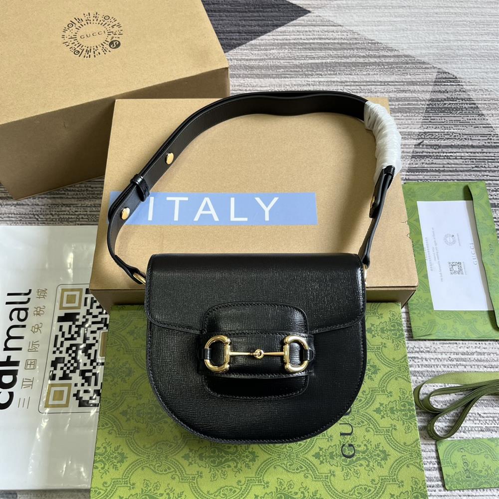 With a Full Set of Packaging Original Leather Mini body Saddle Bag Gucci Aria Fashion Sigh Series
