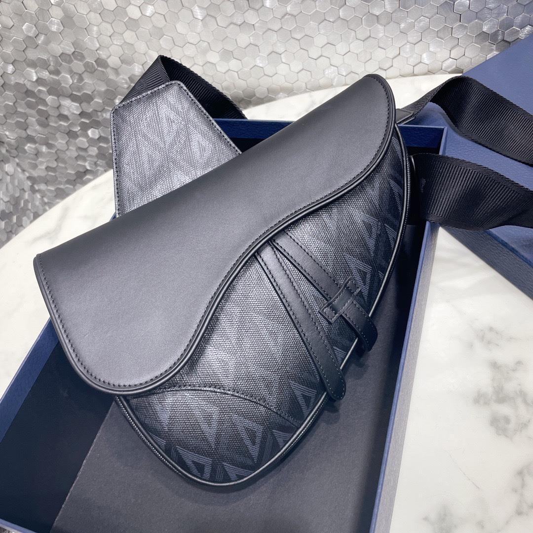 DIOR saddle bagThis saddle bag reinterprets the classic silhouette with canvas and is ador